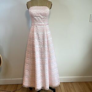 Y2K Romantic Lace Prom Dress 1/2 Flip! White Maxi 00s Preppy 2000s Barbie Femme